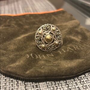 John Hardy Silver and Gold Women's Ring